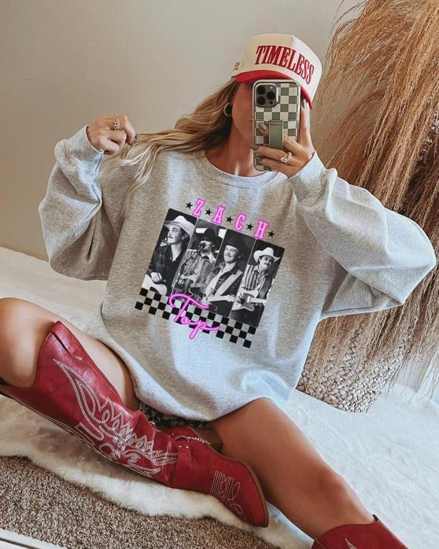 Vintage Zach Top Sweatshirt I Never Lie Lyrics Hoodie Colo Beer & Country Music Tour Shirt Zach Top 2025 Tee Gift For Fans Men Women