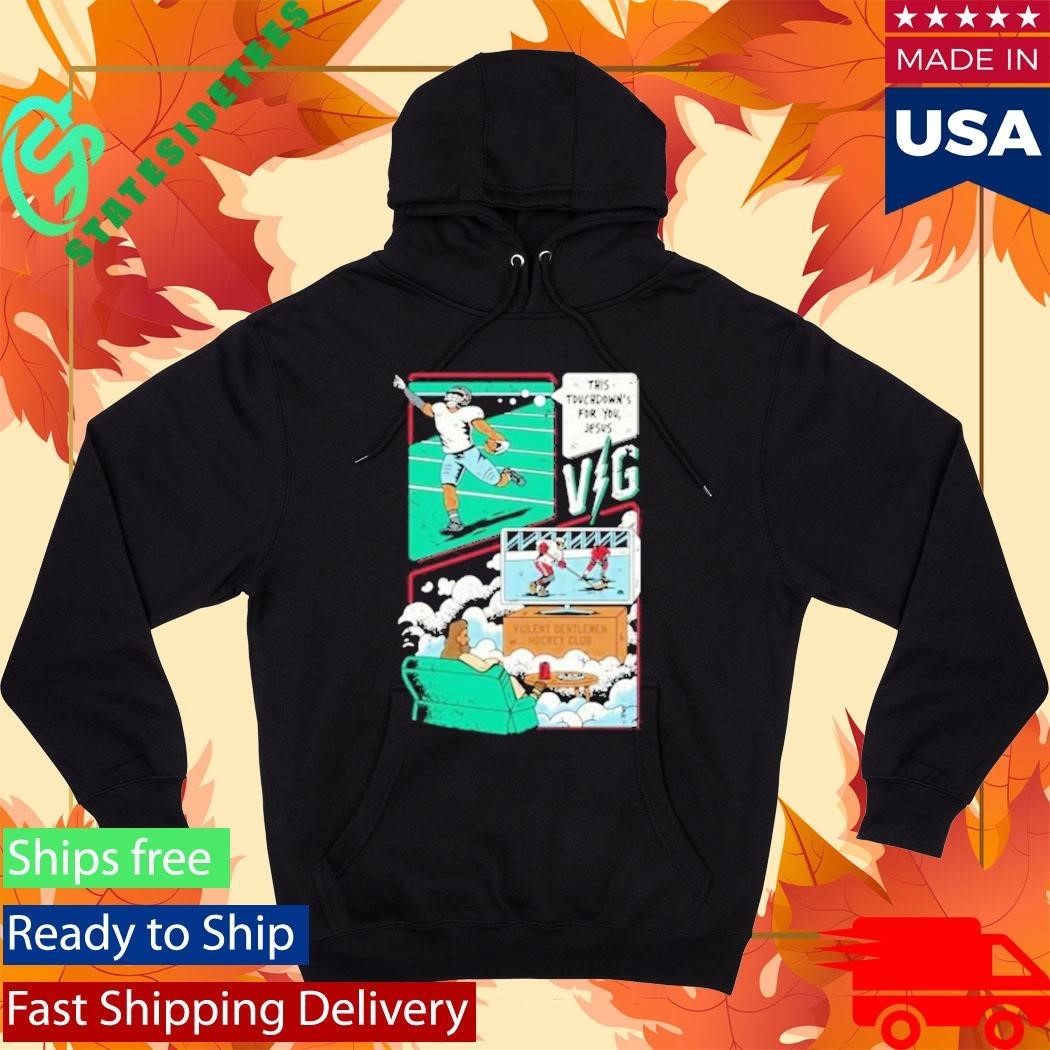 Violent Gentlemen Jesus Watches Hockey Shirt
