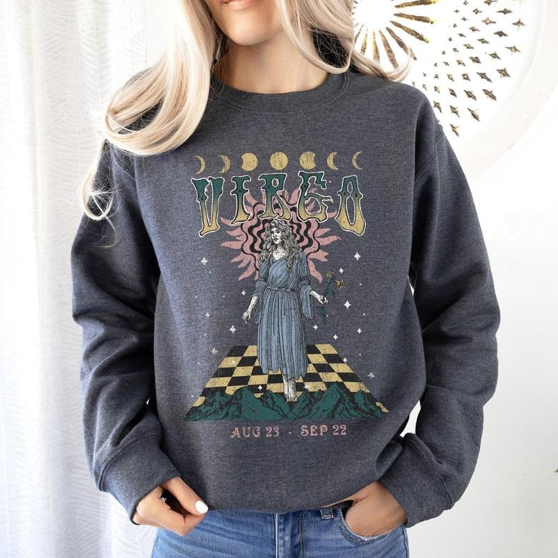 Virgo Zodiac, Astrology, Horoscope Sweatshirt T-Shirts, Hoodie | DripVista.com