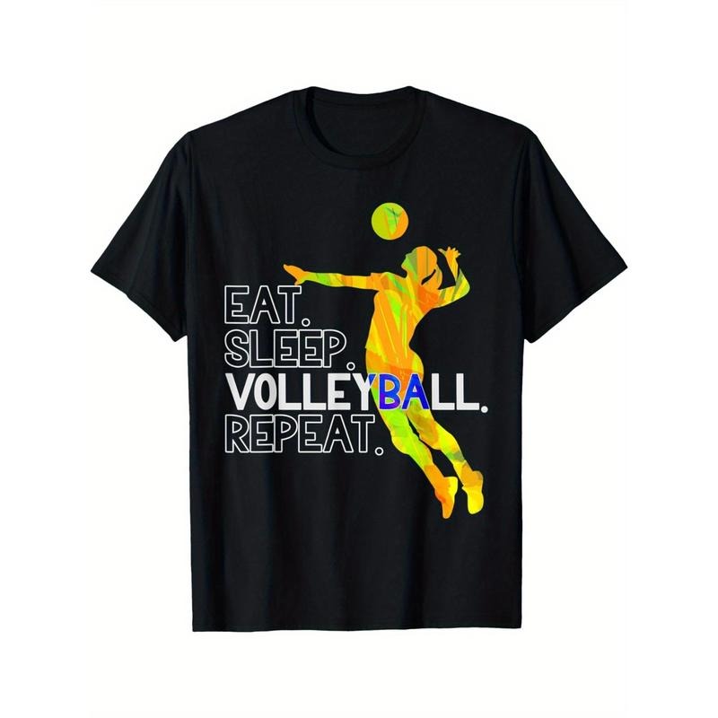 Volleyball Eat. Sleep. Volleyball. Repeat. T-Shirt made in usa Hoodie, Sweatshirt | DripVista.com