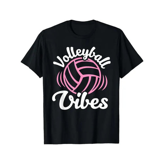 Volleyball Vibes Volleyball Shirt For Girls Teens Women T-Shirt Made in USA