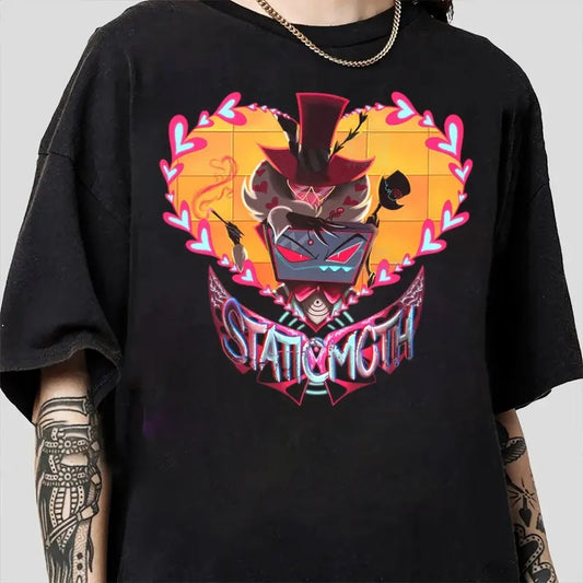 Vox T-Shirt, Hazbin Hotel Characters, Hazbin Hotel T-Shirt, Hazbin Hotel Cartoon , Birthday Gift for fan, Helluva Boss-1