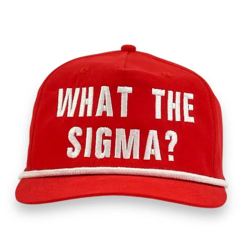 WHAT THE SIGMA? HAT CUSTOM EMBROIDERY T-Shirts, Hoodie, Sweatshirt | DripVista.com