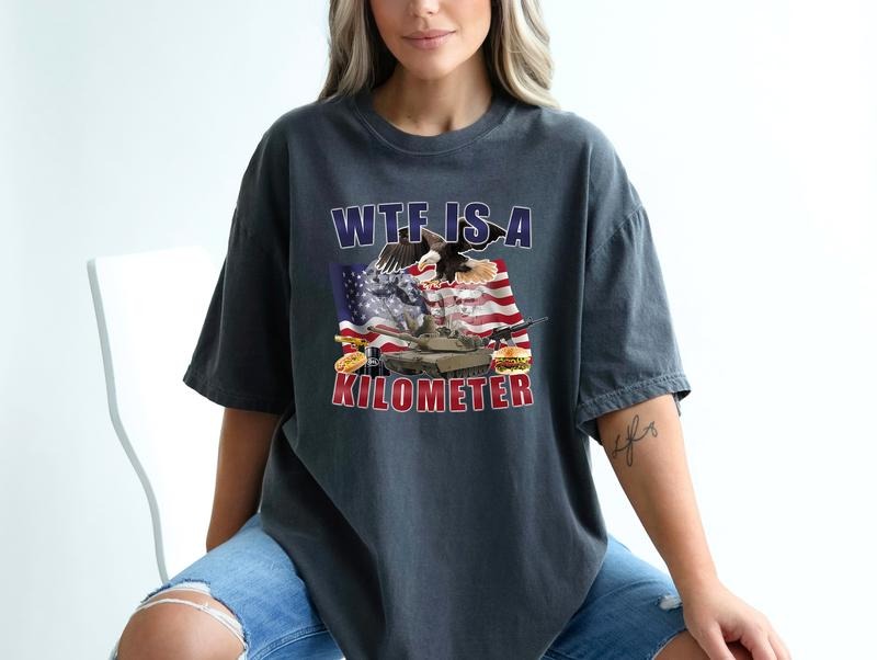 WTF Is A Kilometer Meme Retro Shirt, Funny Meme Vintage Graphic T-Shirt, 90s Graphic T-Shirt, Trendy Gifts, Adult Shirts,...