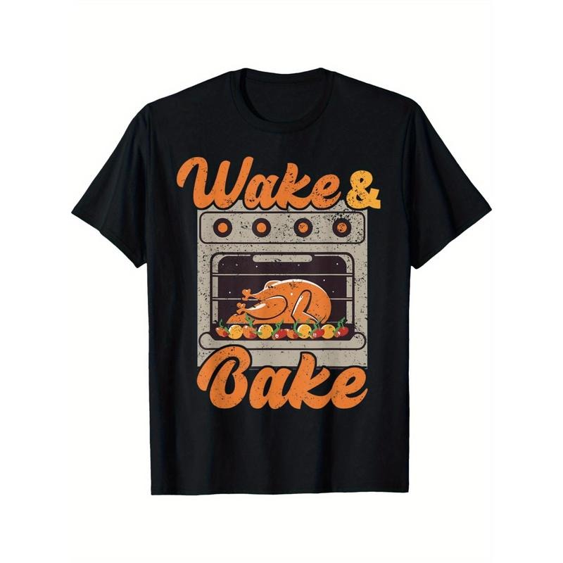 Wake Up Roast Turkey Feast Dinner Chef Funny Thanksgiving Men's T Shirt made in usa Hoodie, Sweatshirt | DripVista.com