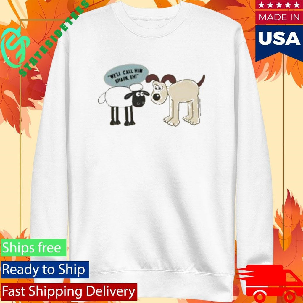 Wallace And Gromit Gromit Meets Shaun Shirt