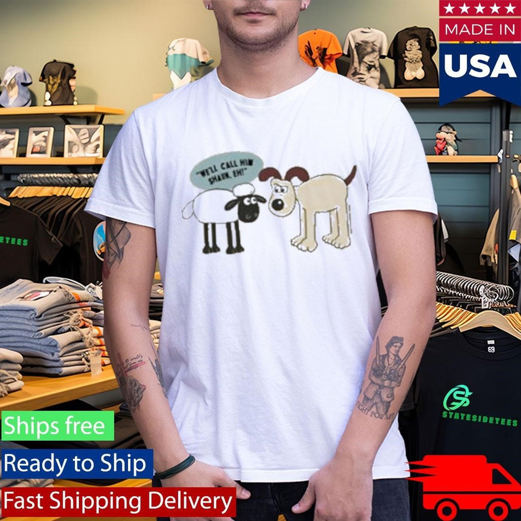 Wallace And Gromit Gromit Meets Shaun Shirt