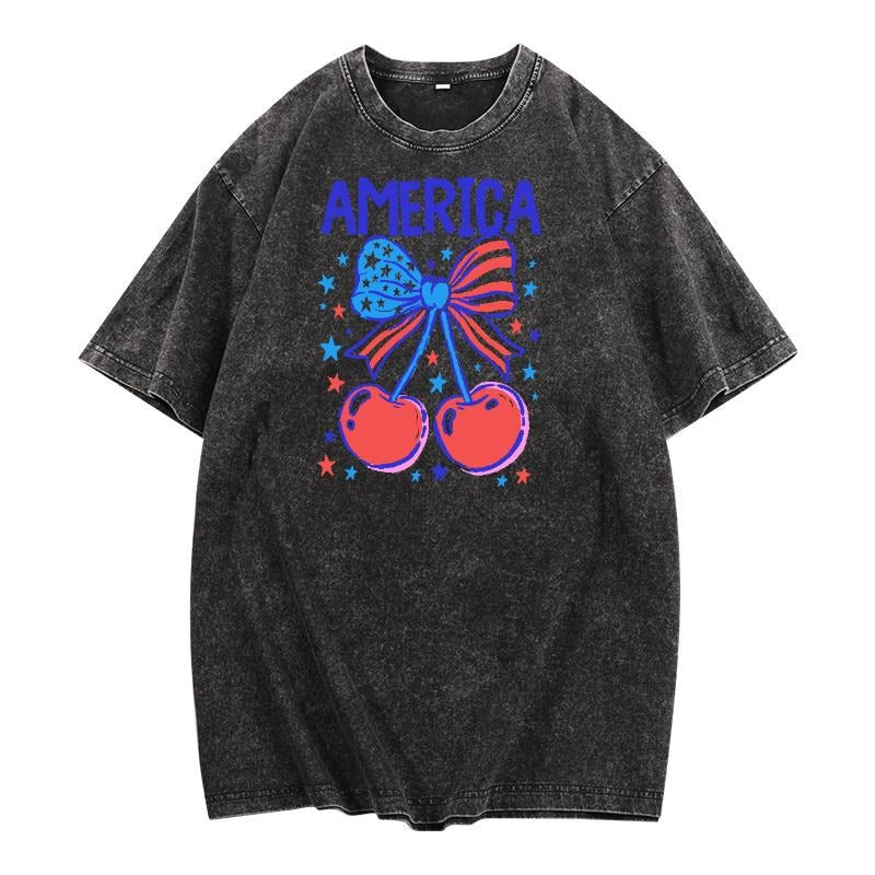 Washed - look Patriotic Celebration Tee: Honor America with WB shield Festive Design Featuring WB shield Bow Gunpla brand...