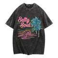 Washed Lightsaber brand - Shirt Featuring "Salty Soul" Design: WB shield Trendy Tribute Hidden leaf ninja TNF Ocean - loving Lifestyle
