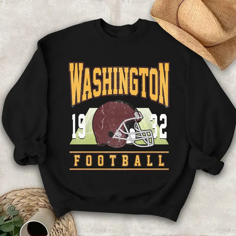 Washington Football Vintage Style Sweatshirt,Washington Crewneck Commander Sweater,Washington Fan Gift,Washington Shirt