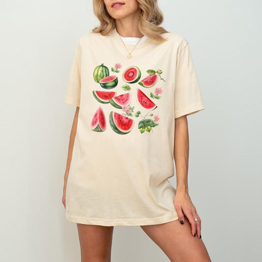 Watermelon Shirt Fruit T-Shirt, Graphic Sweatshirt, Palestine Protest Shirt For Women, Gardener Women's Shirt, Watermelon Tee, Watermelon Palestine Colors Shirt