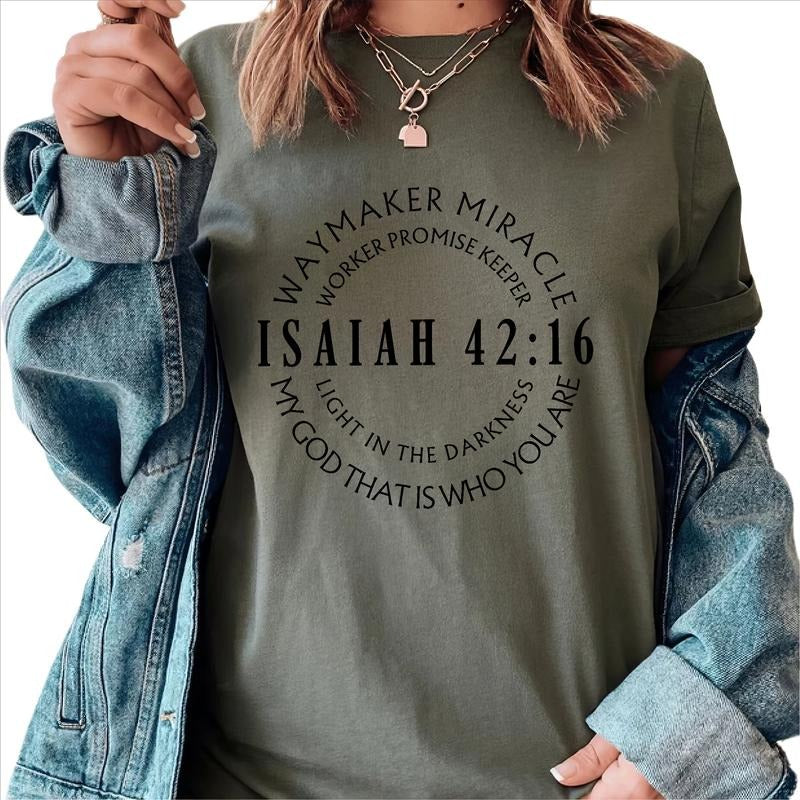 Waymaker Shirt, Christian T-shirt, Bible Verse Tee, Christian TShirt, Religious Gift, Christian Apparel, Baptism Gift for...