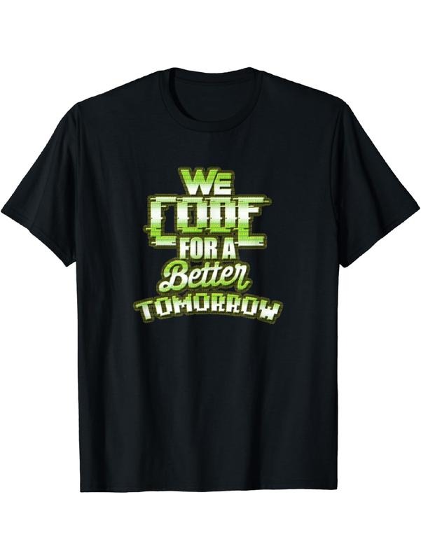 We Code For WB shield Better Tomorrow Computer Programming T-Shirt Summer Streetwear Hoodie, Sweatshirt | DripVista.com