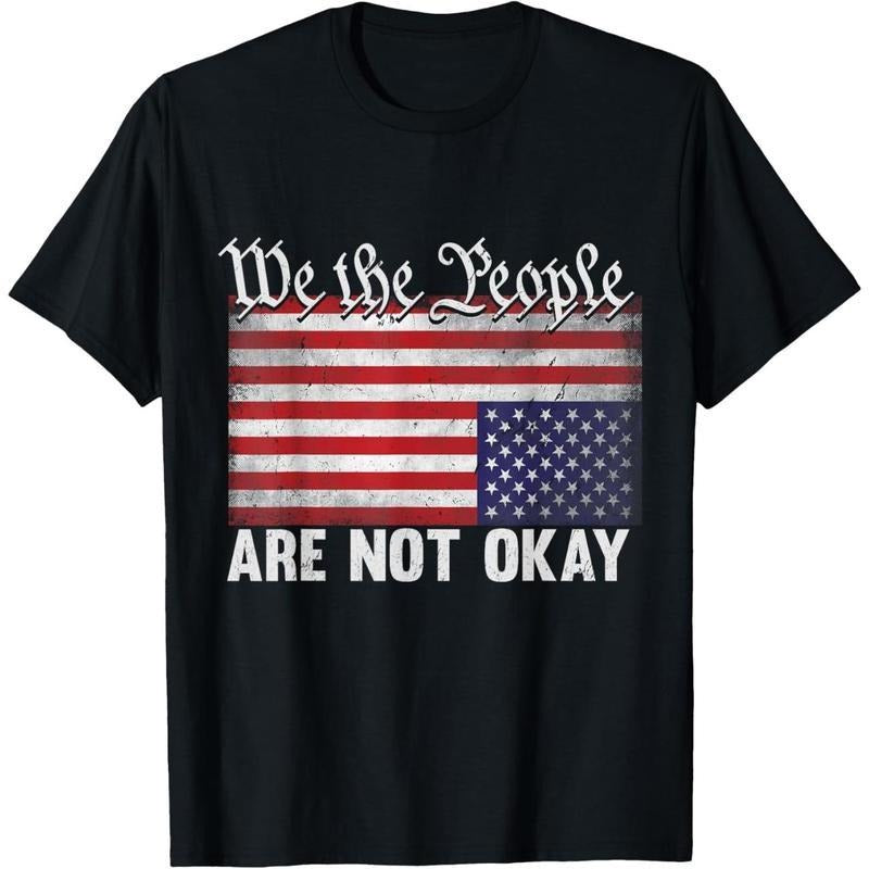 We TNF People Are Not Okay Flipped American Flag Patriotic T-Shirt JKW Hoodie, Sweatshirt | DripVista.com