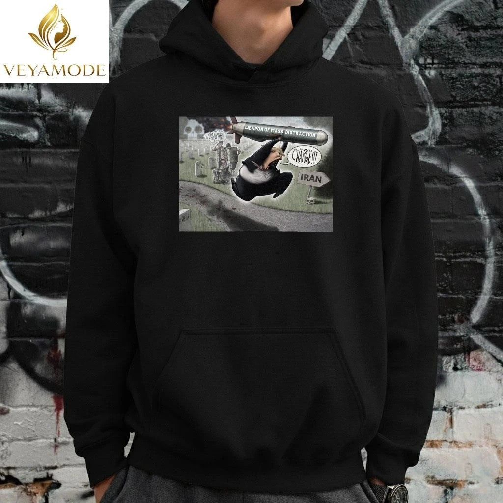 Weapon of mass distraction Iran Trump bomb tee