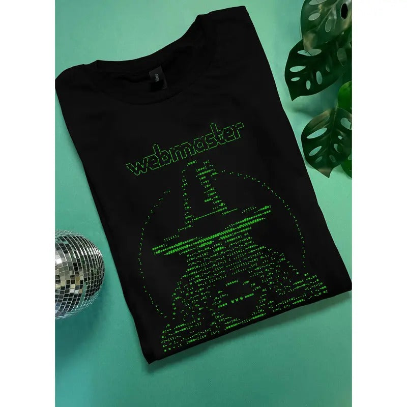Webmaster Wizard ascii by Terminal Research on black unisex t-shirt Hoodie, Sweatshirt | DripVista.com