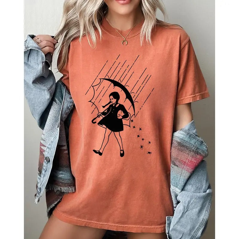 Wednesday, Skeleton, Ghost, Witch, Skull, Funny, Spooky, Aesthetic, Meme, Halloween, Costume, Tshirt, Women's, Comfort Colors Tee, Spooky, Tshirt, Witch, Pumpkin, Ghost, Skeleton