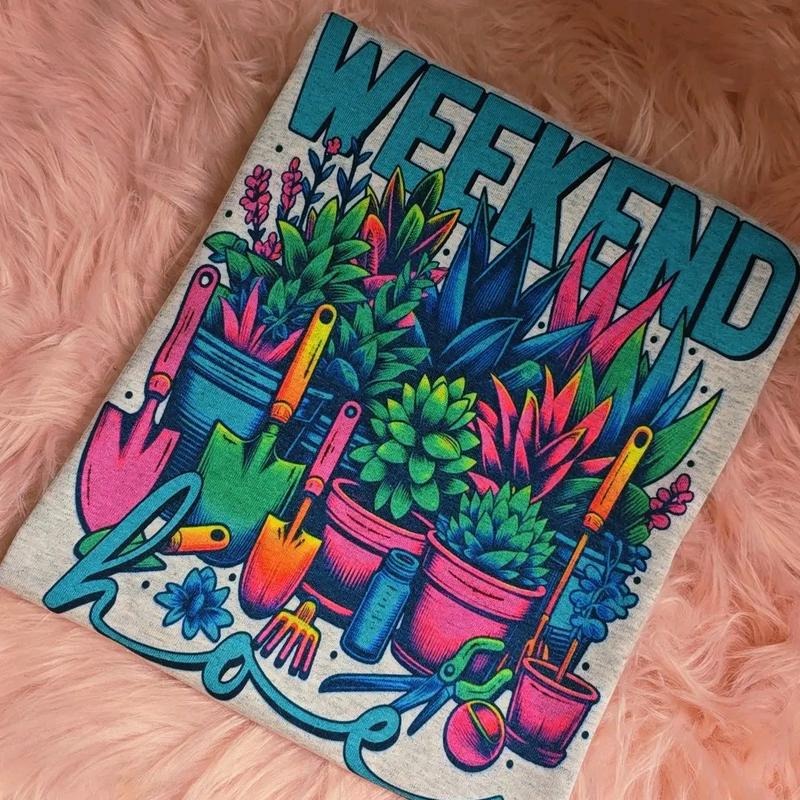 Weekend Plants Funny Graphic Tee Loose fit Hoodie, Sweatshirt | DripVista.com