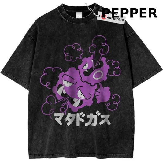 Weezing Shirt, Pokemon Shirt, PKM Shirt, Anime Shirt, Vintage T-Shirt