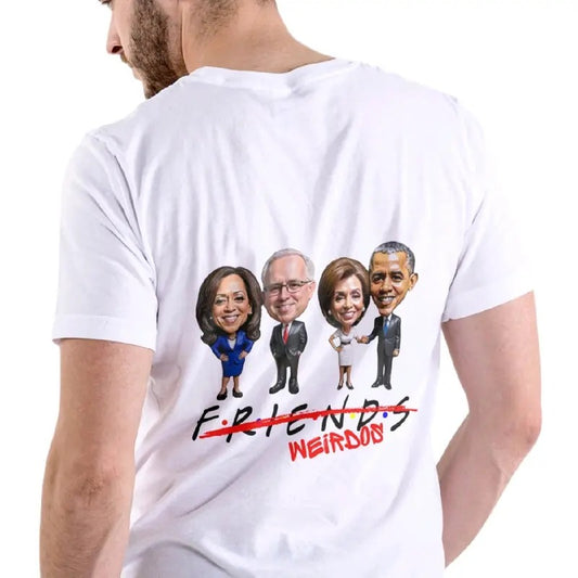 Friends/Weirdos T-Shirt - Top Quality Tee - Menswear Casual team us Cotton Soft Crewneck t shirt funny meme