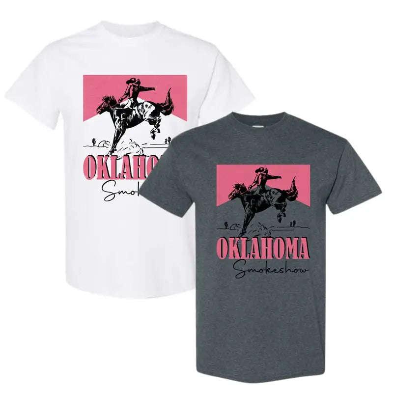 Western Oklahoma Smokeshow Cowboy Rodeo Shirt Hoodie, Sweatshirt | DripVista.com