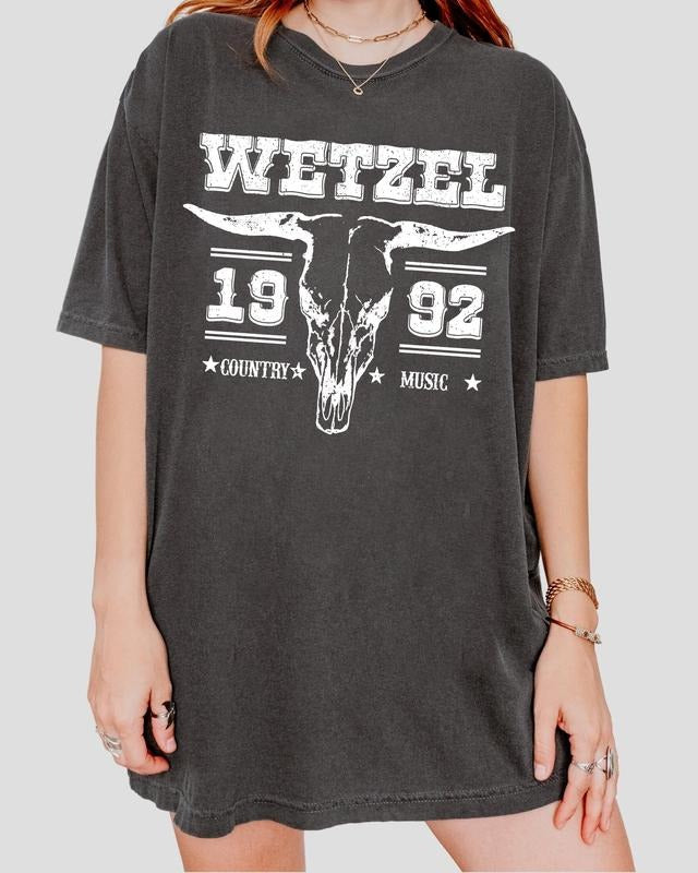 Wetzel est 1992 Sweatshirt, Wetzel Bullhead Shirt, Wetzel 90s Country Music Shirt, Western Shirt, Sweatshirt, Hoodie