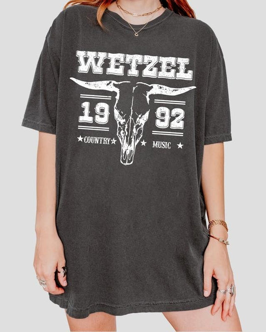 Wetzel est 1992 Sweatshirt, Wetzel Bullhead Shirt, Wetzel 90s Country Music Shirt, Western Shirt, Sweatshirt, Hoodie