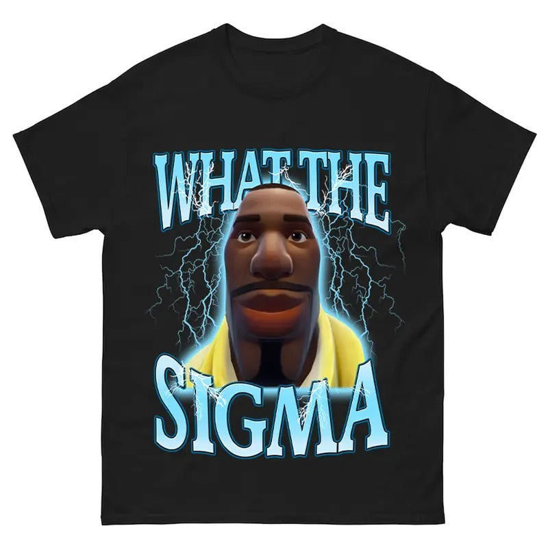What The Sigma Funny Meme T-Shirt, Sweatshirt, Retro Style, Ideal for Fortnite Fans Hoodie | DripVista.com