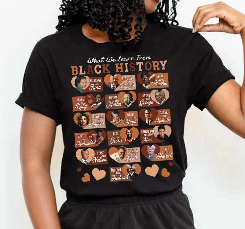 What We Learn From Black History Shirt, Black History Shirt, Afro Black History Shirt, Black Women Leaders Shirt Hoodie,...