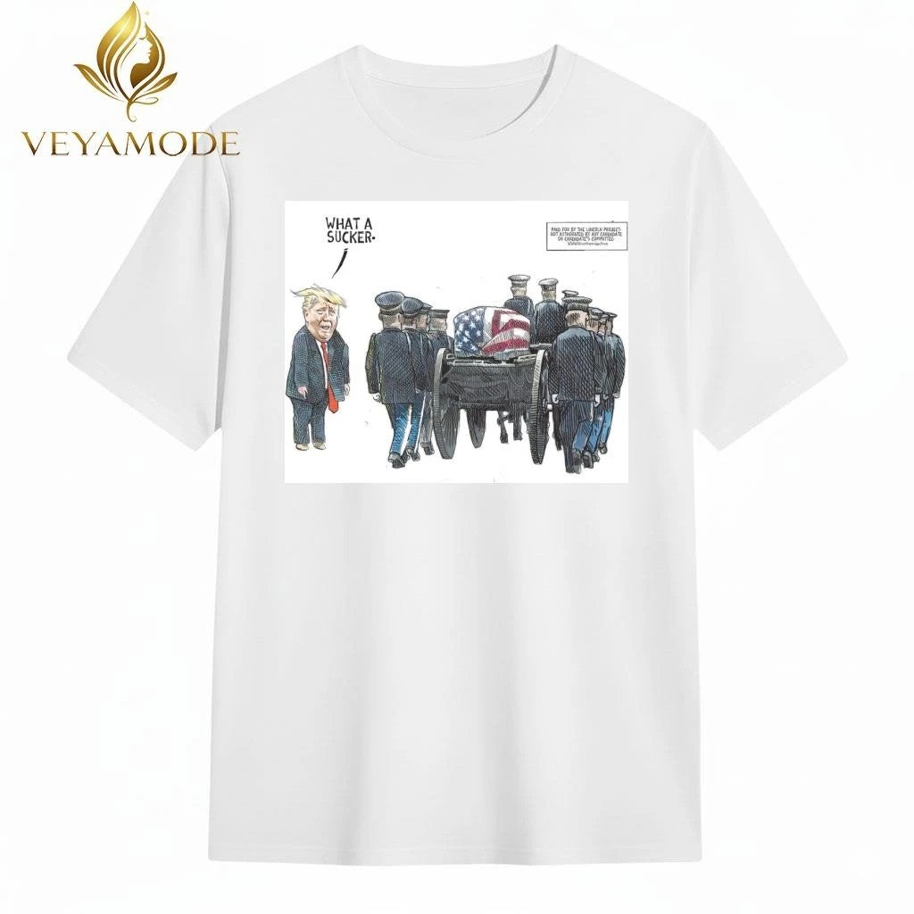 What a sucker Trump American soldier’s coffin tee