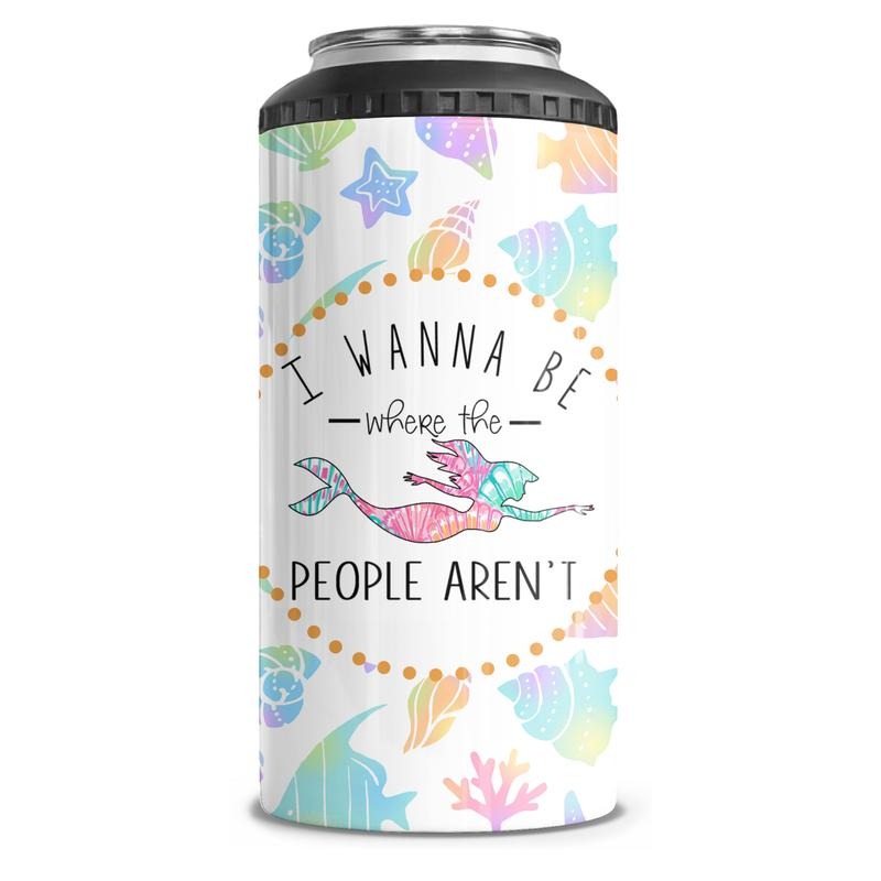 Where The People Aren't 4-in-1 Can Cooler Tumbler Combo T-Shirts, Hoodie, Sweatshirt | DripVista.com
