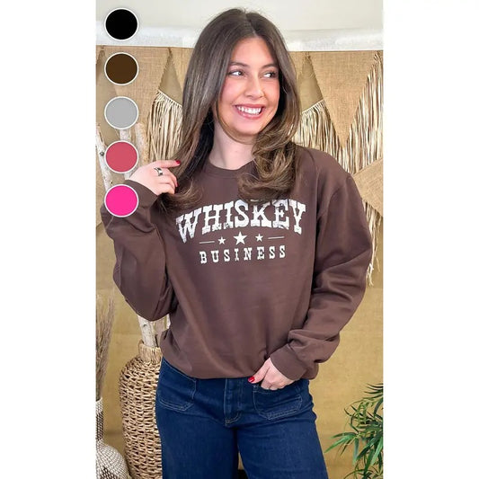 Whiskey Business Graphic Sweatshirt