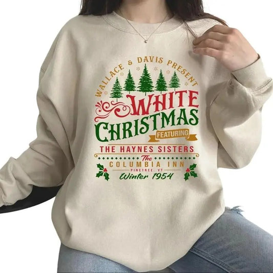 White Christmas Movie 1954 T-shirt Sweatshirt Hoodie, Christmas Movie Shirt, Sisters Sisters White Christmas Hoodie, Gift For Xmas Movie