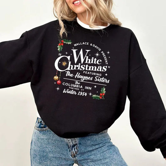 White Christmas Movie Sweatshirt, Christmas Movies Sweatshirt , Christmas Holiday Shirt, White Christmas Movie Shirt, Christmas Sweatshirt, Christmas Movie Lover Shirt, Winter Holiday Shirt, Xmas Christmas Gift Shirt