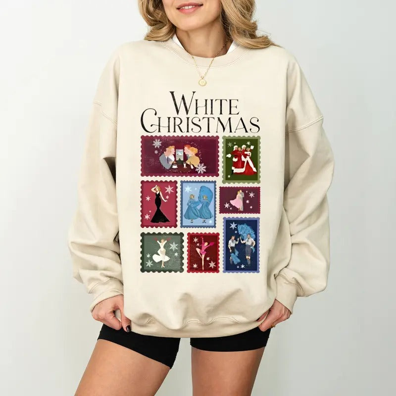 White Christmas Movie Sweatshirt, White Christmas Movie 1954 Shirt, Christmas Family Party Tee, Wallace And Davis, Haynes Sisters