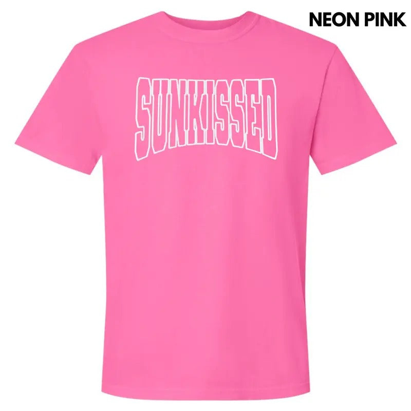 White Sunkissed Puff Comfort Colors T-Shirt Hoodie, Sweatshirt | DripVista.com