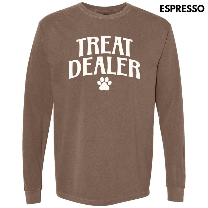 White Treat Dealer Long Sleeve Comfort Colors T-Shirt 'NLB' Hoodie, Sweatshirt | DripVista.com