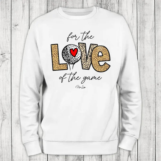 For The Love Of The Game Sweatshirt, Proudly Printed In The USA, Sweatshirt Gray / White, #sassy #cute #colorprint