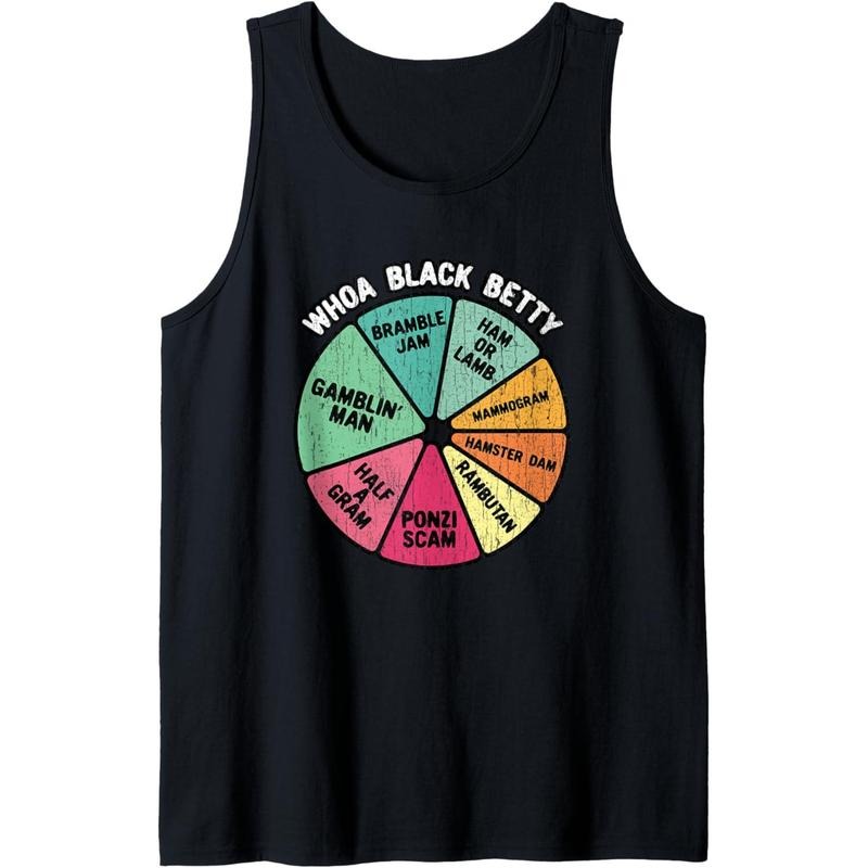 Whoa Black Betty - Funny 70's Classic Rock Music Pie Chart Tank Top Made in USA T-Shirts, Hoodie, Sweatshirt | DripVista.com