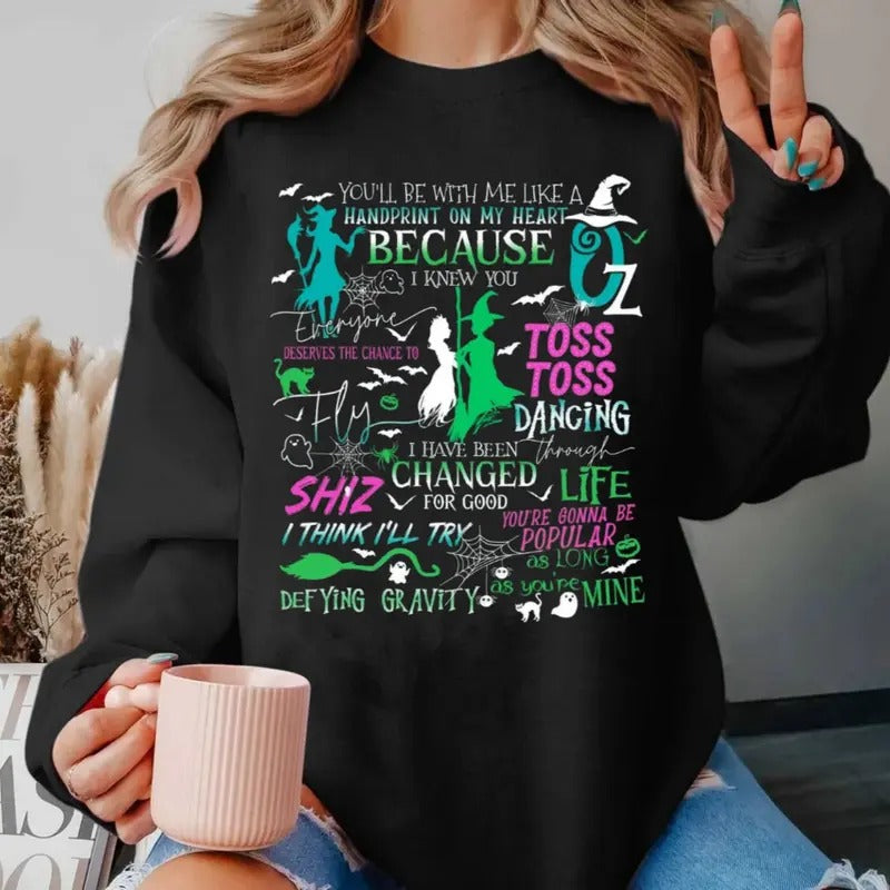 Wicked A New Musical T Shirt, Musical Wicked Sweatshirt, Wicked Shirt, Music Lovers, Unisex Short Sleeve Tee Hoodie