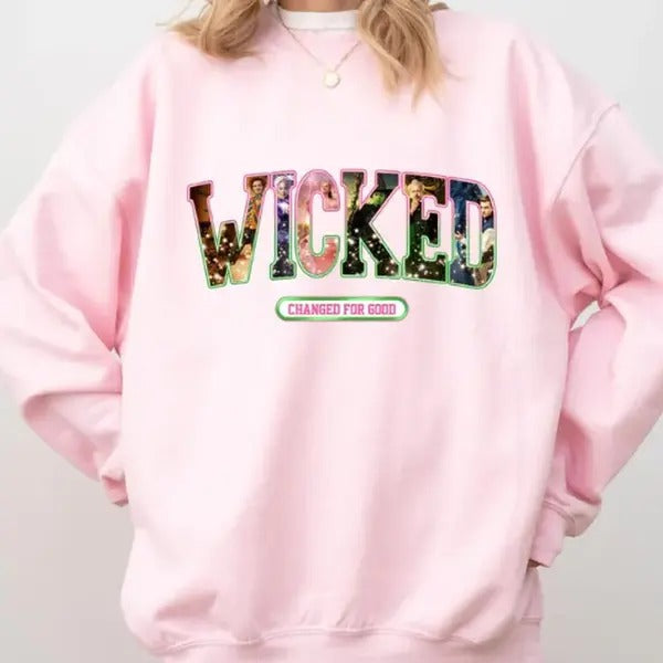 Wicked Musical Sweatshirt with Defy Gravity Broomstick Magic Wand - Fabric, Pullover T-Shirts, Hoodie | DripVista.com