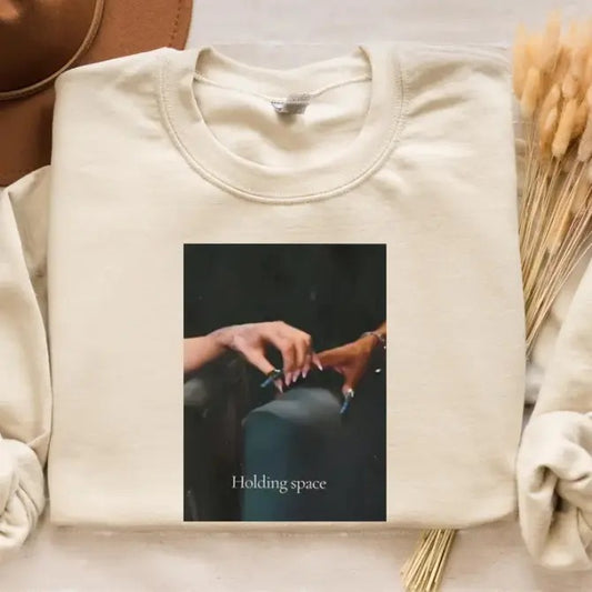 Wicked Shirt, Holding Space Ariana Cynthia Finger Hold Sweatshirt,Defying Gravity Meme Hoodie,Broadway Musical Gift,Glinda and Elphaba Shirt