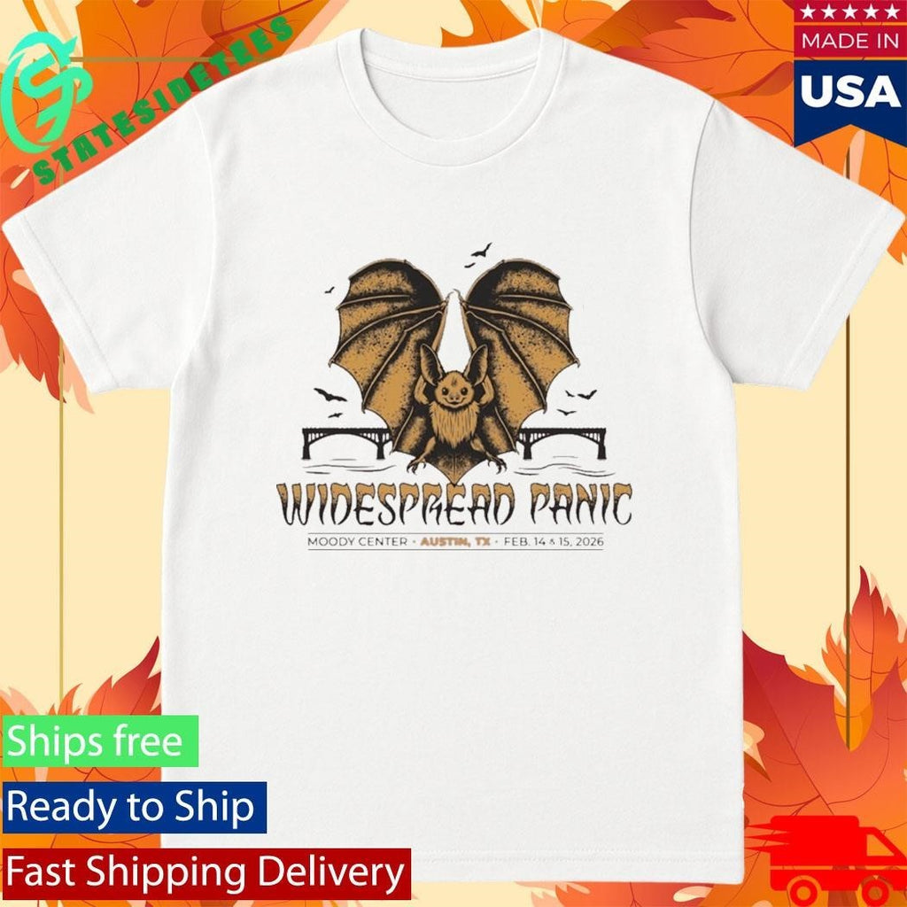 Widespread Panic 2026 Austin Tx Event Bat Shirt