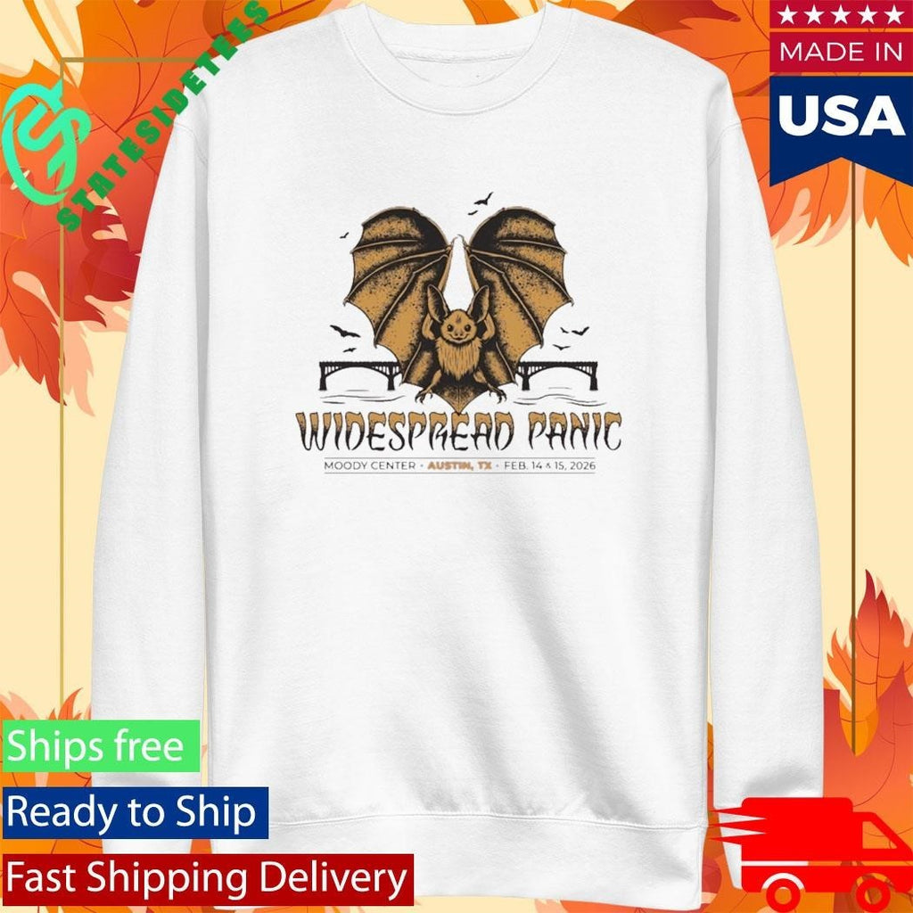 Widespread Panic 2026 Austin Tx Event Bat Shirt