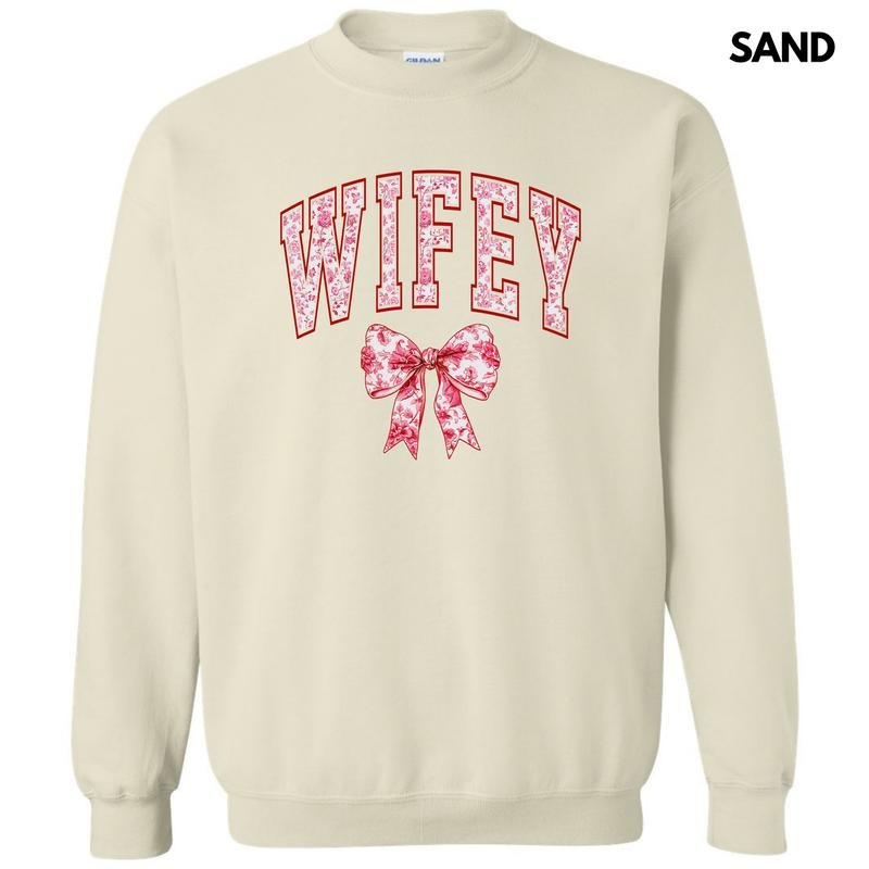 Wifey Red Ginger Jar Florals Sweatshirt 'NLB' T-Shirts, Hoodie | DripVista.com