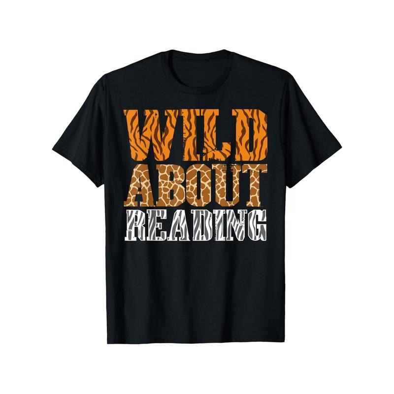 Wild About Reading" 100% Cotton T-Shirt