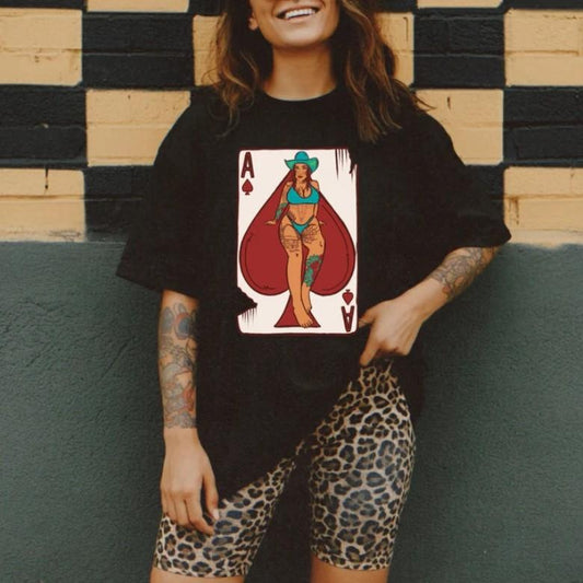 Wild Card Tee, graphic tees women, western outfits women, western tops clothing, rodeo cowgirl outfits women, country concert outfits, shirt, sweatshirt, hoodie