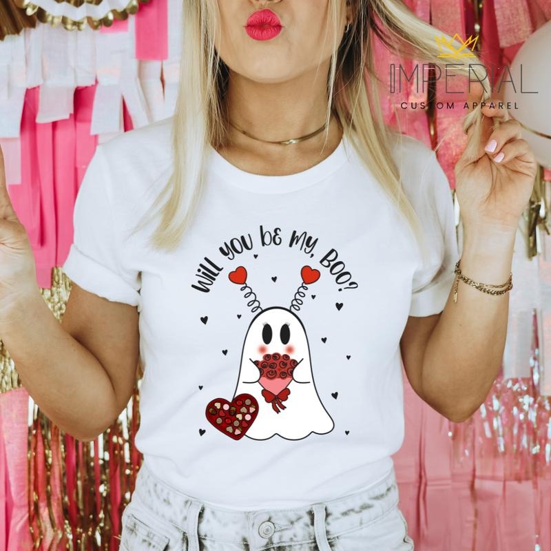 Will You Be My Boo Valentine's Day T-Shirt, Valentine's Day Sweatshirt, Valentine's Day 2024 Sweatshirt, Vday Sweatshirt...