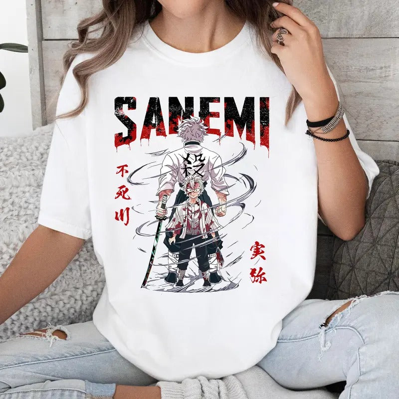 Wind Hashira DM Characters Shirt Crewneck Hoodie, Anime Otaku Shirt Comfort Cotton Sweatshirt | DripVista.com