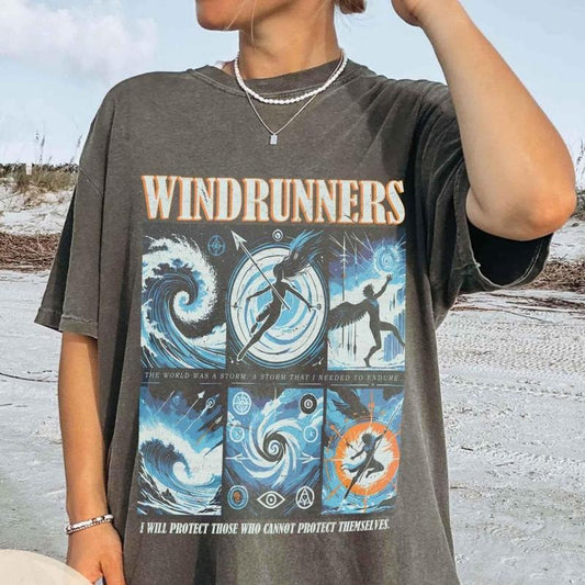 Windrunner T-Shirt, Stormlight Windrunner Cosmere Brandon Sanderson Stormlight Way Of Kings Wind and Truth Bookish Merch, Soft